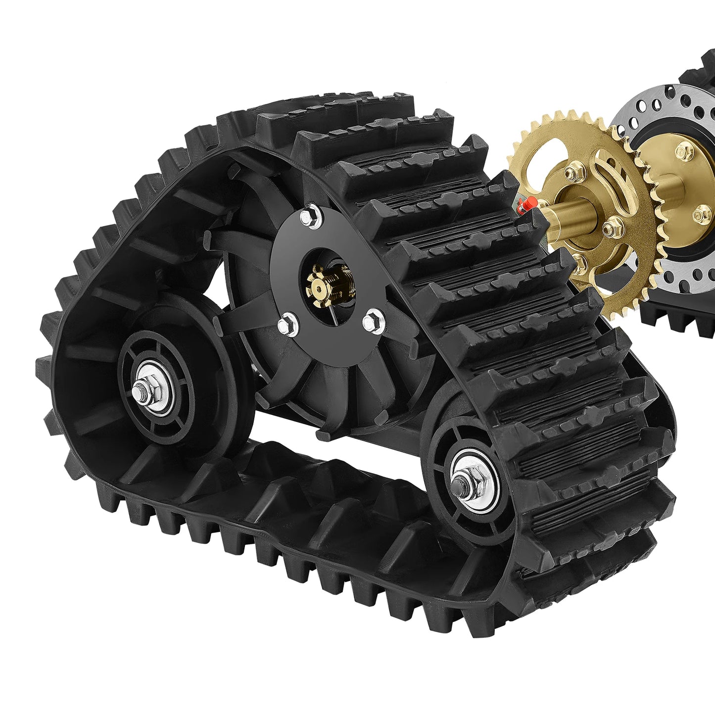 Pair Go Kart ATV UTV Buggy Quad Rear Wheel Snow Rubber Sand Tracks Snowmobile Rough Tire Surface for Gasoline Motor, Snowmobile
