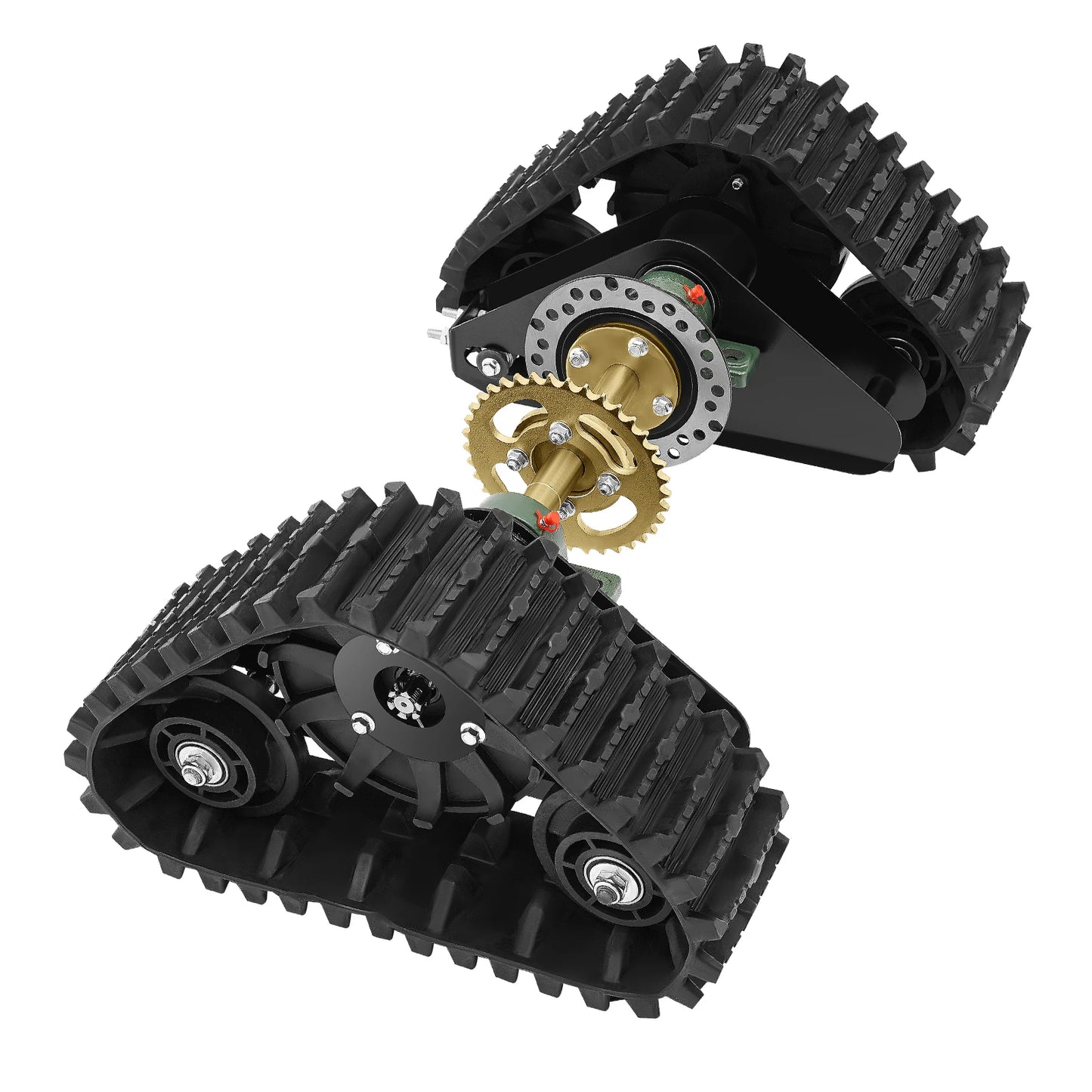 Pair Go Kart ATV UTV Buggy Quad Rear Wheel Snow Rubber Sand Tracks Snowmobile Rough Tire Surface for Gasoline Motor, Snowmobile