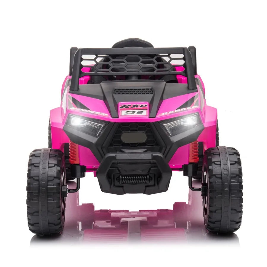 12V kids Ride On Mini UTV Electric Car with Front LED Lights and Horn Single Seat with a Safety Belt Forward Reverse Function
