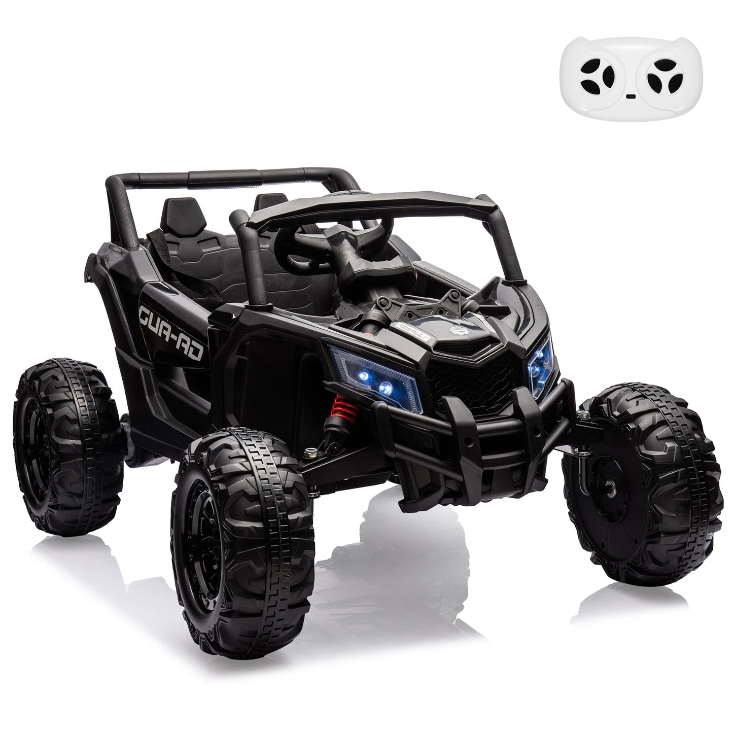 Kids UTV With Remote Control, 24V Ride On Car, Battery Powered Electric Vehicles, Spring Suspension, 200W Motor, Metal Frame