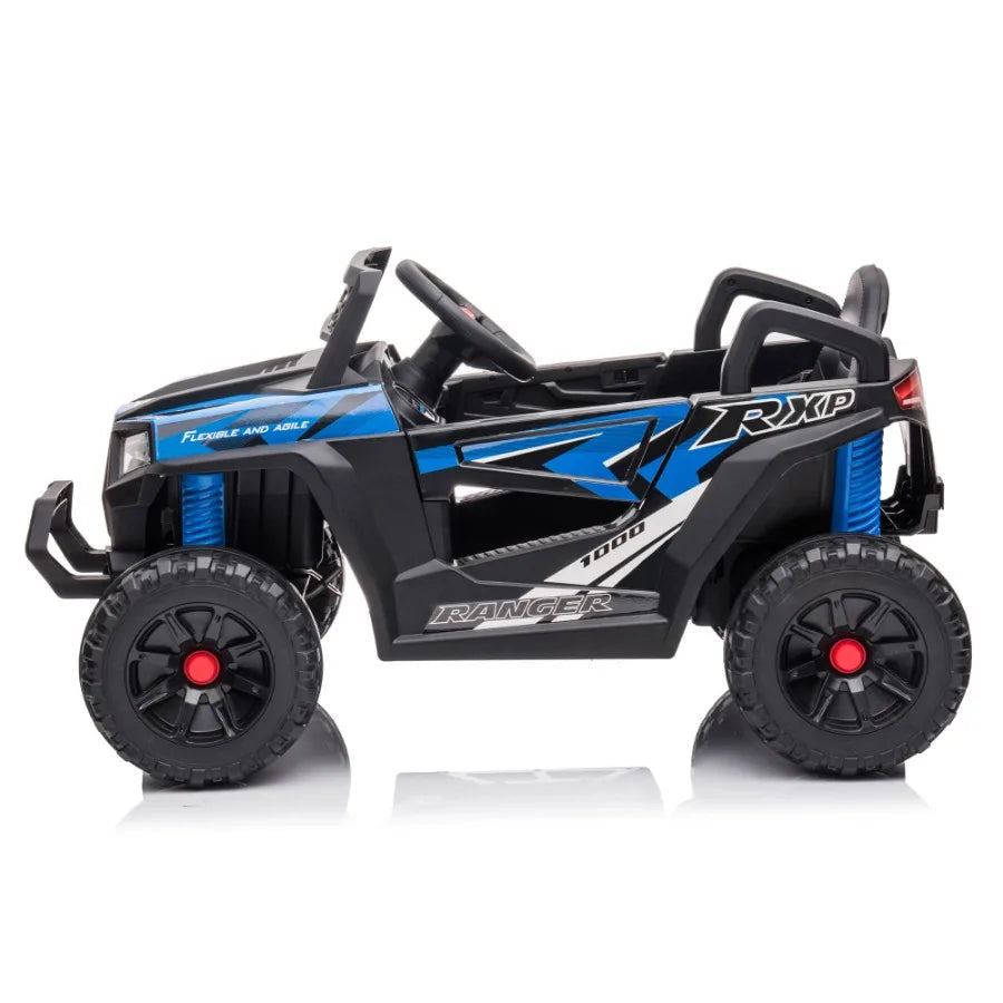 12V kids Ride On Mini UTV Electric Car with Front LED Lights and Horn Single Seat with a Safety Belt Forward Reverse Function