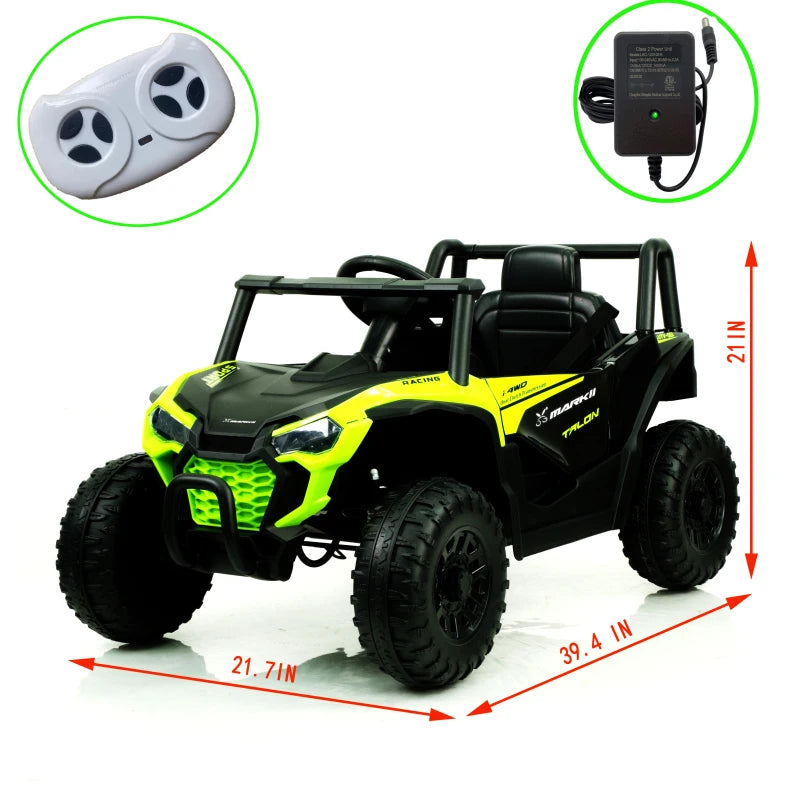 Ride On Kids Electric Car Kids 12V Ride On UTV Toy Electric Car With Remote Control For 3~6 Years Boys Girls