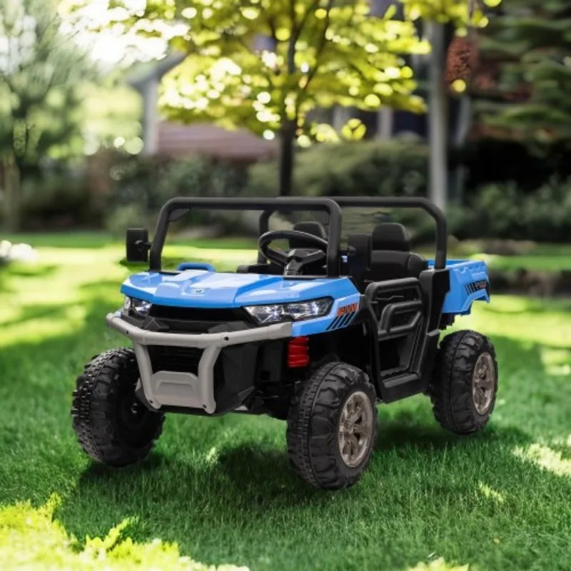24V Ride On Truck 2 Seater Ride On UTV with 2x200W Motor Ride On Dump Truck with Dump Bed/Shovel Ride On Car with Remote Control