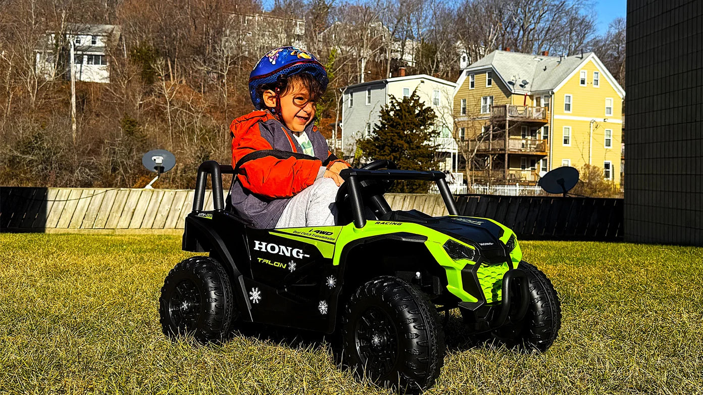 Ride On Kids Electric Car Kids 12V Ride On UTV Toy Electric Car With Remote Control For 3~6 Years Boys Girls