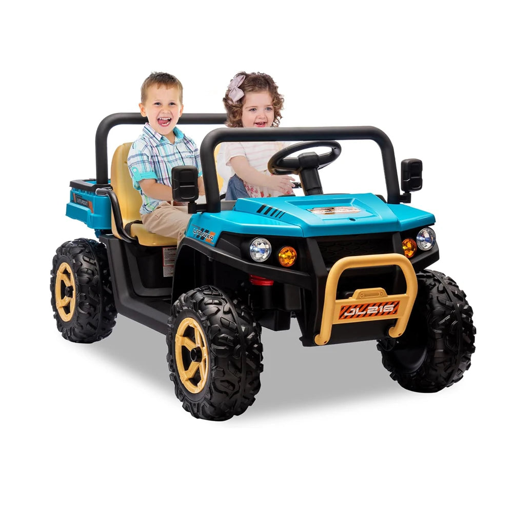 24v Ride On Dump Truck, 2 Seater Electric Ride On Car Toy for Kids, Battery Powered UTV with 4x35W Motors, Shovel Remote Control