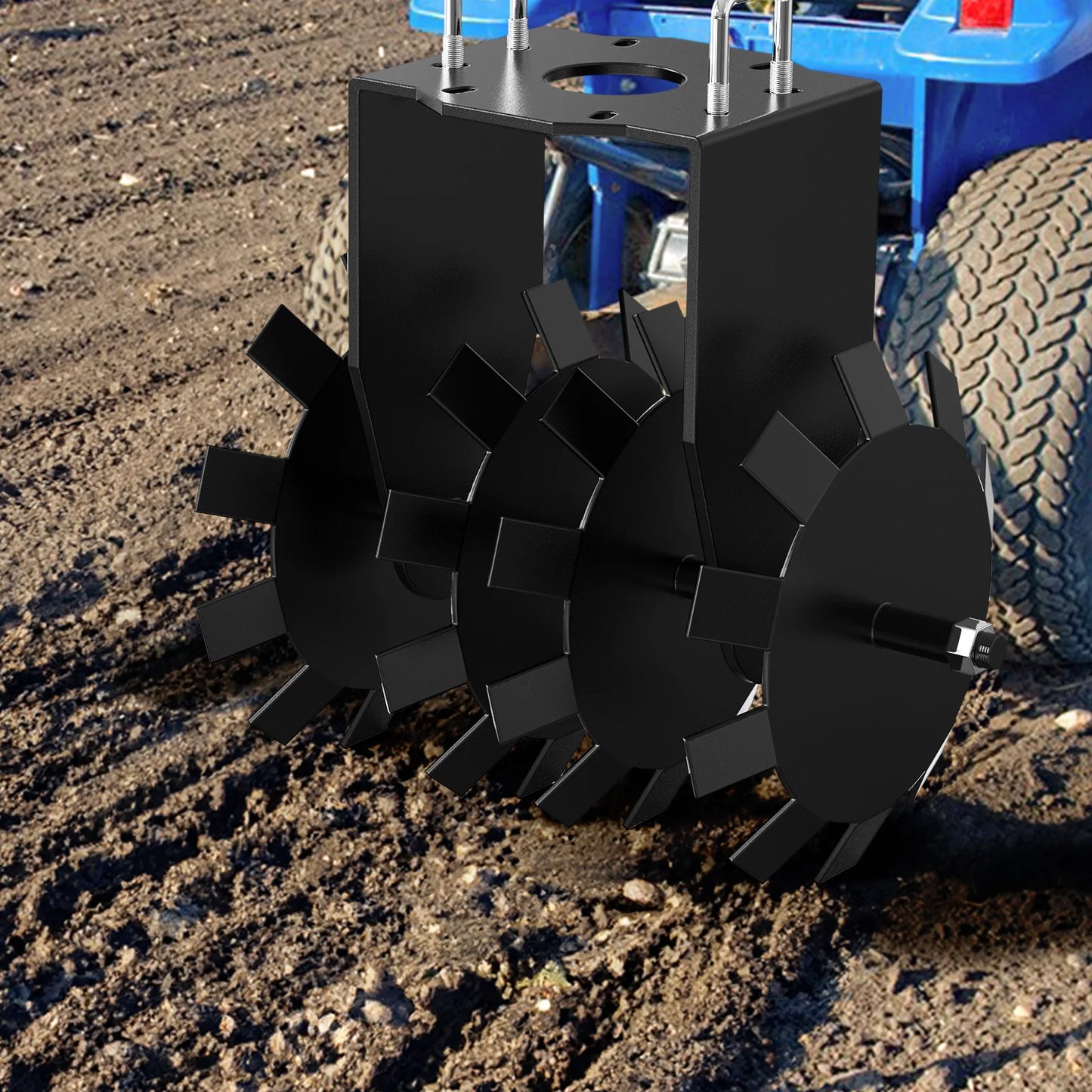 Disc Harrow Implements ATV Food Plot Equipment Impact Implements ATV/UTV Disc Harrow Plow Scraper Blade