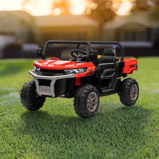 24V Ride On Truck 2 Seater Ride On UTV with 2x200W Motor Ride On Dump Truck with Dump Bed/Shovel Ride On Car with Remote Control