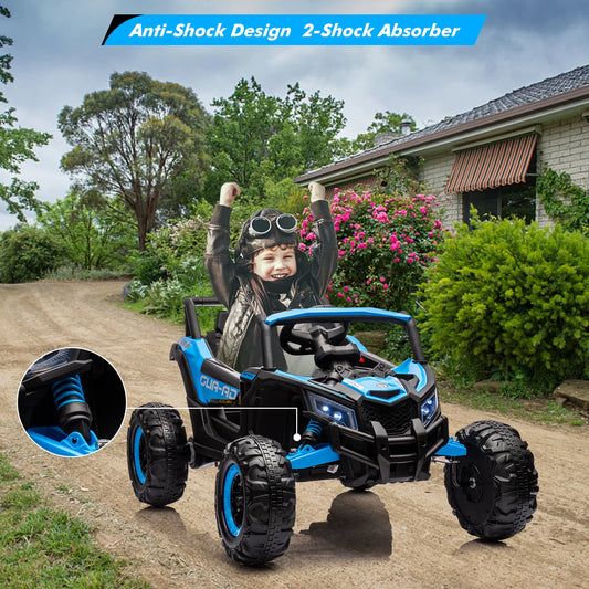Kids UTV With Remote Control, 24V Ride On Car, Battery Powered Electric Vehicles, Spring Suspension, 200W Motor, Metal Frame