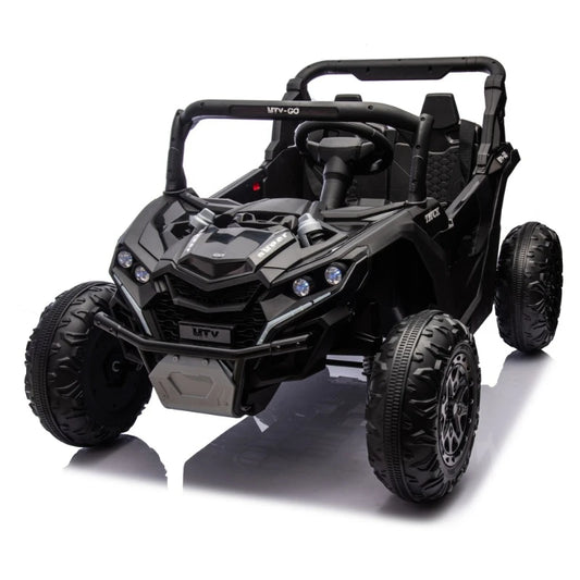24V Two-Seater Kids Ride On UTV,Anti-collision bar,Storage space,Music,USB,Bluetooth,Volume control,for Kids 3+.